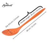 Sanimart 1-Piece Silicone Slotted Spoon – Heat-Resistant Skimmer for Poached Eggs, Cooking, and Straining, with Hanging Hole for Kitchen, Restaurant &Bar Use - Image 2