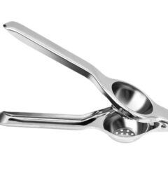Sanimart 2-in-1 Stainless Steel Lemon Squeezer with Built-in Bottle Opener | Manual Citrus Press Juicer