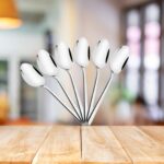 Sanimart 6-Piece Stainless Steel Spoon Set – 16cm Long, 1.6mm Thick Medium Spoons