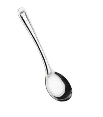 Sanimart Basting Cutlery Oval Stainless Steel Serving Spoon – Silver (4)