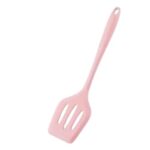 Sanimart Silicone Slotted Turner Spatula – Non-Stick Kitchen Utensil for Fish, Eggs, and Pancake (1 Piece) (Pink)
