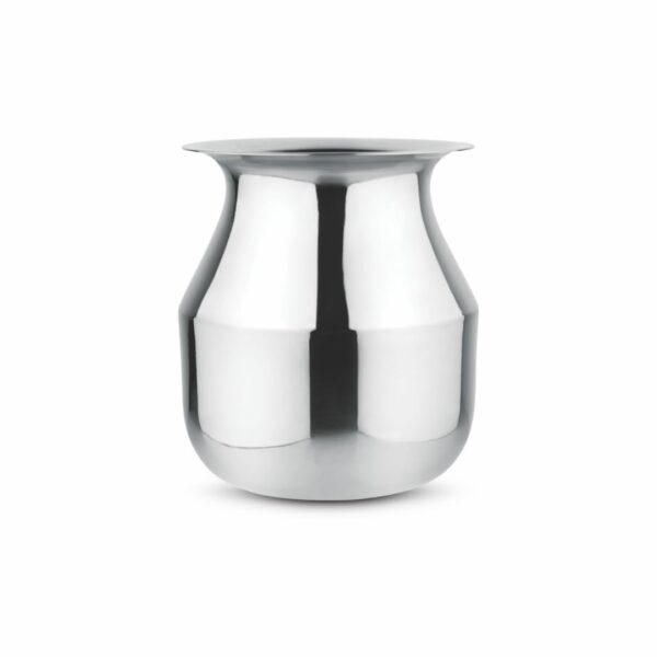 Sanimart Stainless Steel Long Neck Parsi Lota Glass for Drinking Water and Juice | Traditional Kalash Lota for Pooja (550 ML)