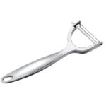 Sanimart Y-Shaped Vegetable & Fruit Peeler – Multipurpose Stainless Steel Blade Peeler (Silver)