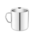 Sanimart Stainless Steel Double-Wall Sober Tea and Coffee Mug Set, Medium, Set of 2 Pcs (180ml) - Image 2